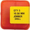 Jobber Drill, 10.5mm, Normal Helix, High Speed Steel, Black Oxide thumbnail-4