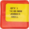 Jobber Drill, 14mm, Normal Helix, High Speed Steel, Black Oxide thumbnail-2