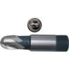 10.00mm HSS 2 Flute Threaded Shank Ball Nose Short Series Slot Drills thumbnail-0