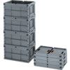 Foldable Euro Container, Polypropylene, Grey, 400x320x600mm thumbnail-3
