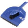 Plastic Dustpan & Soft Brush Set Blue thumbnail-1