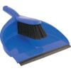 Blue Plastic Dustpan & Stiff Brush Set thumbnail-0
