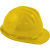 Safety Helmet, Yellow, HDPE, Standard Peak, Includes Side Slots thumbnail-0
