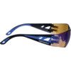Safety Glasses, Blue Mirror Lens , Frameless, Blue Frame, High Temperature Resistant/Impact-resistant/Sun Glare/UV-resistant thumbnail-1