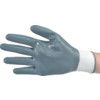 Mechanical Hazard Gloves, Grey/White, Nylon Liner, Nitrile Coating, EN388: 2003, 4, 1, 3, 2, Size 9 thumbnail-1