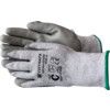 Cut Resistant Gloves, Grey, PU Palm, HPPE Liner, EN388: 2016, 4, X, 4, 2, C, Size 6, Pack of 12 thumbnail-0
