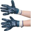Mechanical Hazard Gloves, Blue, Nitrile Coating, 4, 1, 1, 1, Size 10 thumbnail-0
