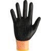 Cut Resistant Gloves, Black/Orange, EN388: 2003, 4, 3, 4, 2, Nitrile Foam Palm, HPPE Liner, Size 10 thumbnail-2