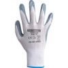 Tuffoam Mechanical Hazard Gloves, Grey/White, Nylon Liner, Nitrile Coating, EN388: 2016, 3, 1, 2, 1, X, Size 7 thumbnail-1