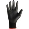 Tufflite Mechanical Hazard Gloves, Black, Nylon Liner, Polyurethane Coating, EN388: 2016, 4, 1, 4, 1, X, Size 7 thumbnail-2