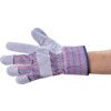 Mechanical Hazard Gloves, Blue/Grey, Cotton Liner, Leather Coating, EN388: 2016, 3, 1, 4, 3, X, Size 8 thumbnail-0