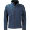 Soft Shell Jacket, Men, Navy Blue, Polyester, 2XL thumbnail-0