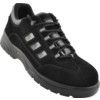 Safety Trainers, Unisex, Black, Leather Upper, Composite Toe Cap, S1P, Size 9 thumbnail-0