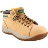 Mens Safety Boots Size 10, Tan, Leather, Steel Toe Cap thumbnail-0