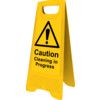 Cleaning in Progress A-Frame Caution Sign 300mm x 620mm thumbnail-0