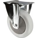 Light to Medium Duty Pressed Steel Castors - Nylon Wheel - Ball Journal Bearing thumbnail-0
