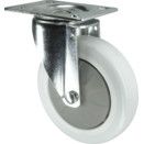 Light to Medium Duty Pressed Steel Castors - Nylon Wheel - Ball Journal Bearing thumbnail-1