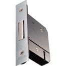 5-Lever Mortice Detainer Deadlock - Satin Chrome Plate or Polished Brass Finish thumbnail-0