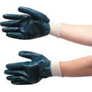Lightweight Nitrile Fully Coated Knit Wrist Black Gloves thumbnail-0