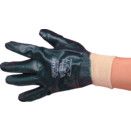 Lightweight Nitrile Fully Coated Knit Wrist Black Gloves thumbnail-2