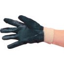 Lightweight Nitrile Fully Coated Knit Wrist Black Gloves thumbnail-1