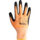 Cut Resistant Gloves, Nitrile Foam Coated, Orange/Black thumbnail-1