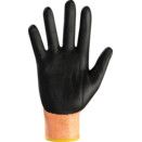 Cut Resistant Gloves, Nitrile Foam Coated, Orange/Black thumbnail-2