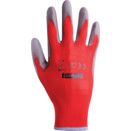 Palm-side Coated Red/Grey Gloves thumbnail-4