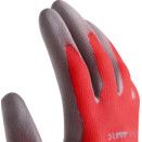 Palm-side Coated Red/Grey Gloves thumbnail-1