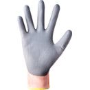 Cut Resistant Gloves, PU Coated, Grey/Orange thumbnail-2