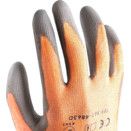 Cut Resistant Gloves, PU Coated, Grey/Orange thumbnail-4