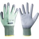 Cut-Resistant Gloves, PU Coated, Green/Grey thumbnail-0