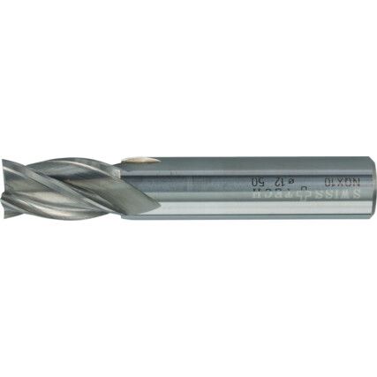 50, End Mill, Short, Plain Round Shank, 2mm, Carbide, Uncoated