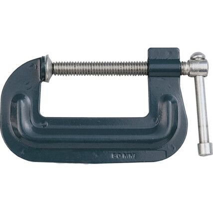 1in./25mm G-Clamp, Steel Jaw, T-Bar Handle