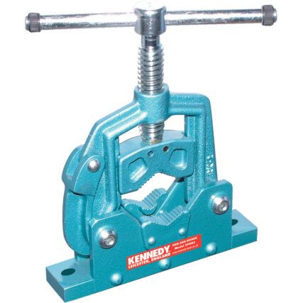 Pipe Vice, 15 to 100mm, Bolt Mount, Fixed Base, Cast Iron
