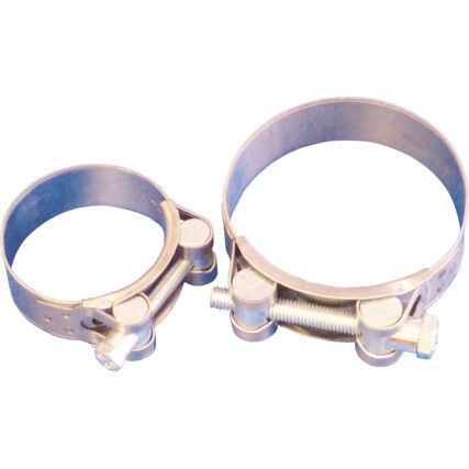 BOLT CLAMP / GBS CLAMP 73mm - 79mm  HEAVY DUTY W2 STAINLESS STEEL