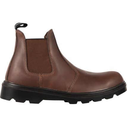 Unisex Safety Boots Size 3, Brown, Leather, Steel Toe Cap