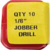 Jobber Drill,  1/8in., Normal Helix, High Speed Steel, Black Oxide thumbnail-4
