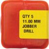 Jobber Drill, 11mm, Normal Helix, High Speed Steel, Black Oxide thumbnail-2
