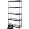 Standard Duty Shelving, 5 Shelves, 380kg Shelf Capacity, 1830mm x 915mm x 460mm, Grey thumbnail-0