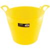 Yellow Plastic Flexible Bucket, Plastic Handle, 26 Ltr thumbnail-0