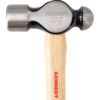 Ball Pein Hammer, 2lb, Hickory Shaft, Polished Face thumbnail-2