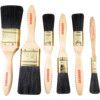 1/2in./1in./2in., Flat, Natural Bristle, Angle Brush Set, Handle Wood thumbnail-0