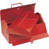 Steel Barn Type Tool Box With Tote,  355mm x 205mm x 185mm thumbnail-0