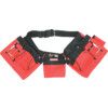 Nylon, Belt Pouch, 5 Pockets, Red/Black thumbnail-0