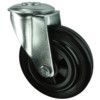 SWIVEL BOLT HOLE 125mm RUBBER TYRE; POLY' CENTRE  thumbnail-0