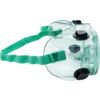 Safety Goggles, Polycarbonate, Clear Lens, Green Frame, Indirect Ventilation, Chemical-resistant/Impact-resistant thumbnail-2