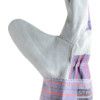 Rigger Gloves, Blue/White, Leather Coating, Cotton Liner, Size 10 thumbnail-3
