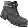 Unisex Safety Boots Size 12, Black, Leather, Steel Toe Cap thumbnail-2