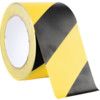 75mm Hazard Marking Tape Black & Yellow Adhesive thumbnail-0